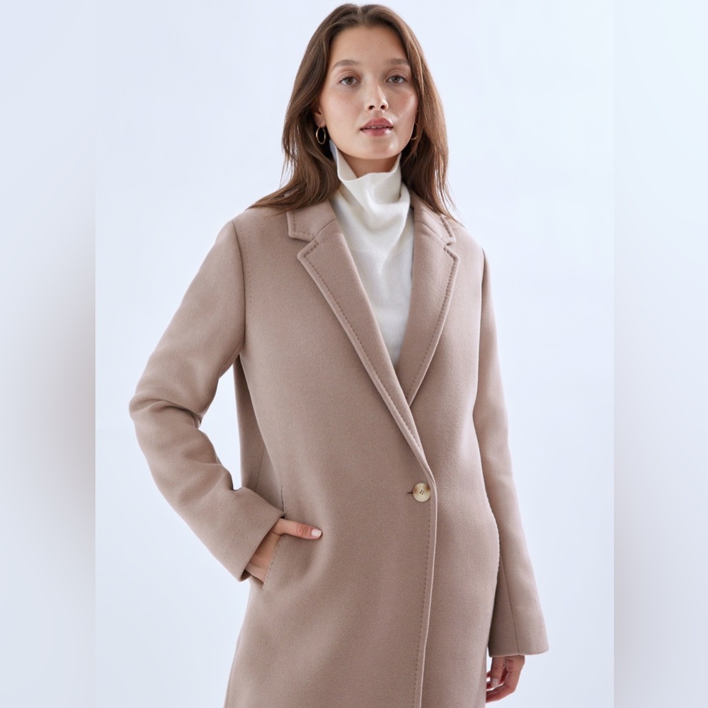 Aritzia Babaton Stedman Coat in Dovetail Taupe, Size Small! 🤎 - Picture 2 of 9